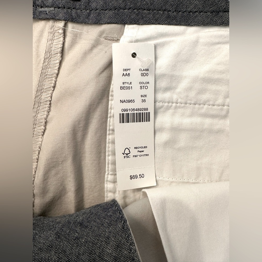 J Crew Chino shorts NWT 🆕 size 35 - Picture 7 of 7